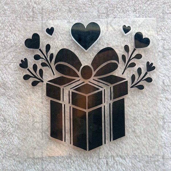 Bügelbild - Geschenk | Herzen | Blumen