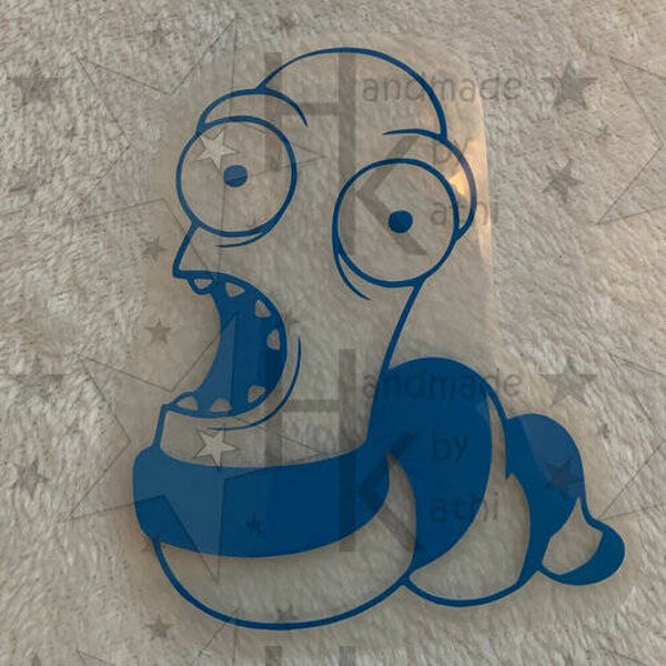 Bügelbild - Wurm / Regenwurm