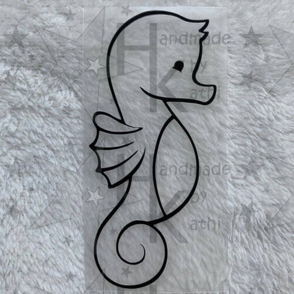 Bügelbild - süßes Seepferdchen (Maritim)