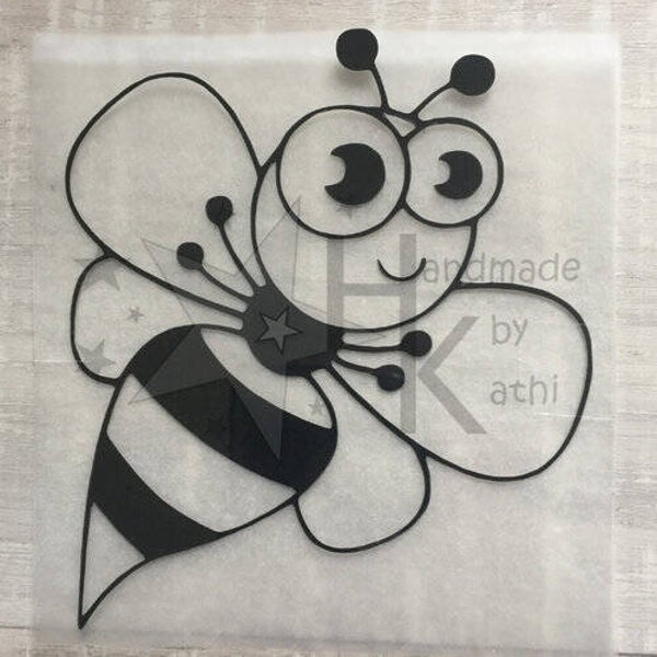 Bügelbild - süße Biene