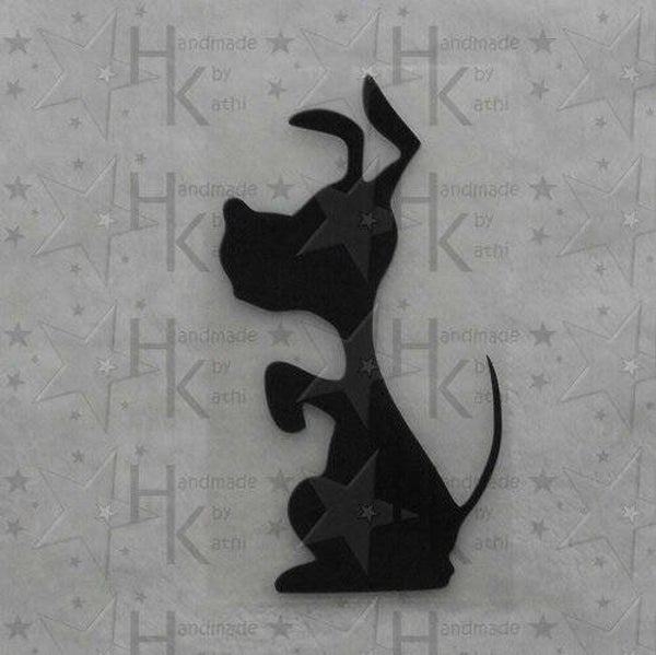 Bügelbild - Süßer Hund macht Männchen