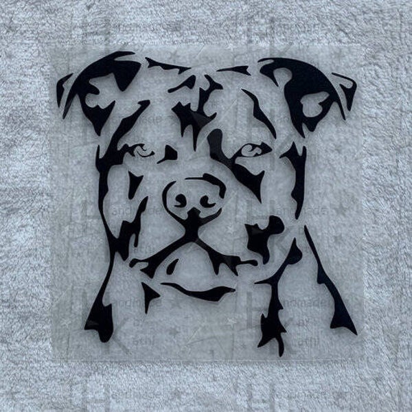 Bügelbild - Bulldogge / Pitbull (Hund)