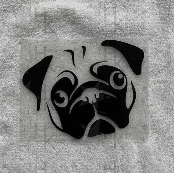 Bügelbild - Mops (Hund)