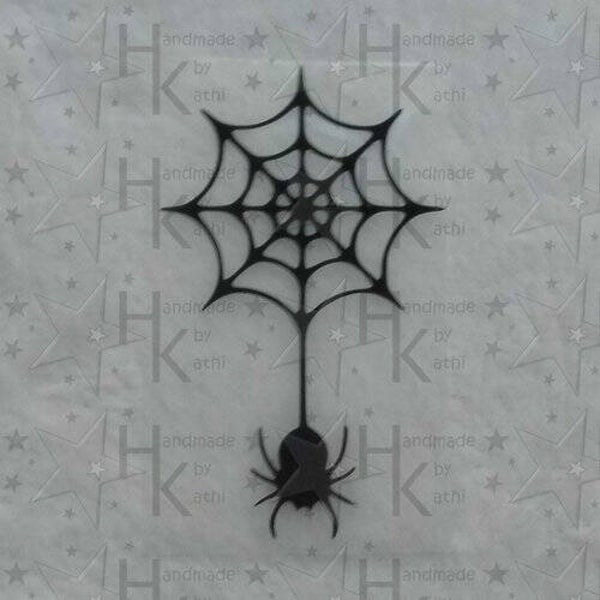 Bügelbild - Spinne & Spinnennetz (Halloween)