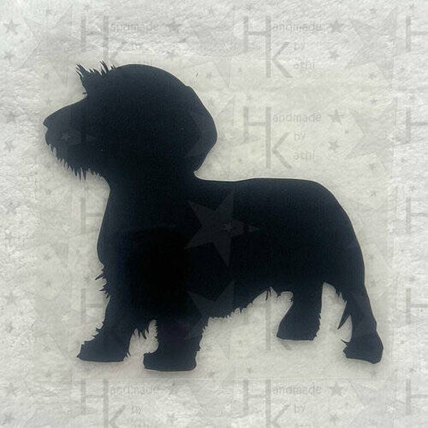 Bügelbild - Dackel (Silhouette)