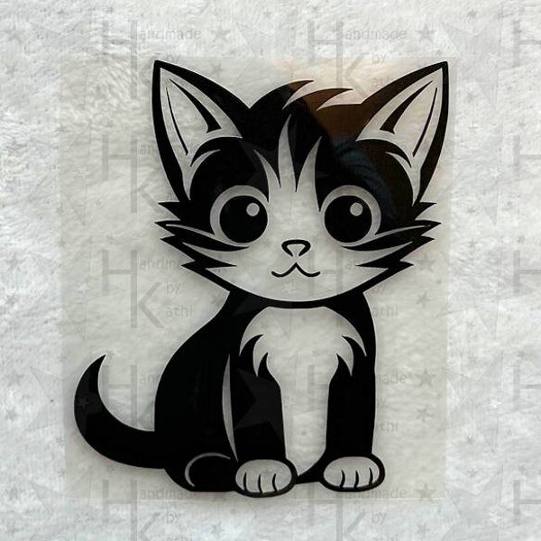 Bügelbild - Süße Katze | Kater | Kitty