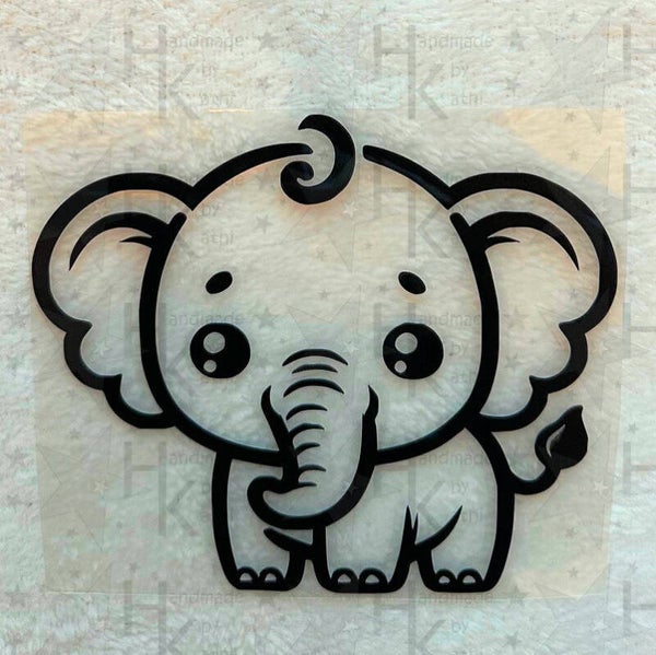Bügelbild - Süßer Elefant | Tier