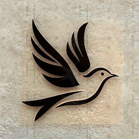 Bügelbild - Vogel | Silhouette | Flug