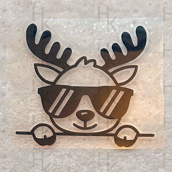 Bügelbild - Cooles Rentier | Brille | Weihnachten | XMAS