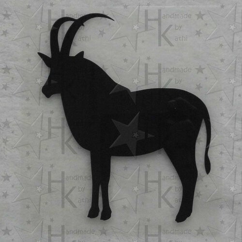 Bügelbild - Ziege / Bergziege