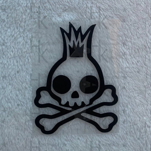 Bügelbild - Cooler Totenkopf als Punk