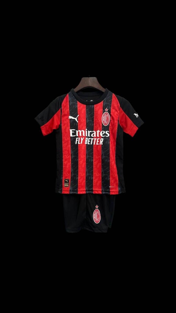 🔴⚫ Maillot Domicile Enfant AC Milan 2025-2026