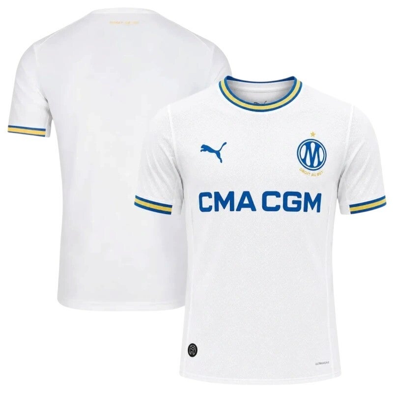 ⚪🔵🟡 OM – Maillot HOME 2026-2027 | Version Fan