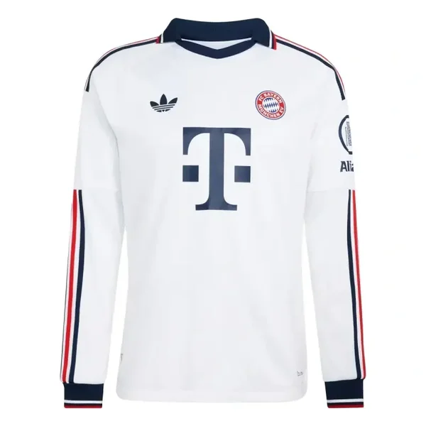 ⚪🔴🔵 BAYERN MÜNCHEN – Maillot AWAY 2026-2027 | Manches Longues – Version Fan