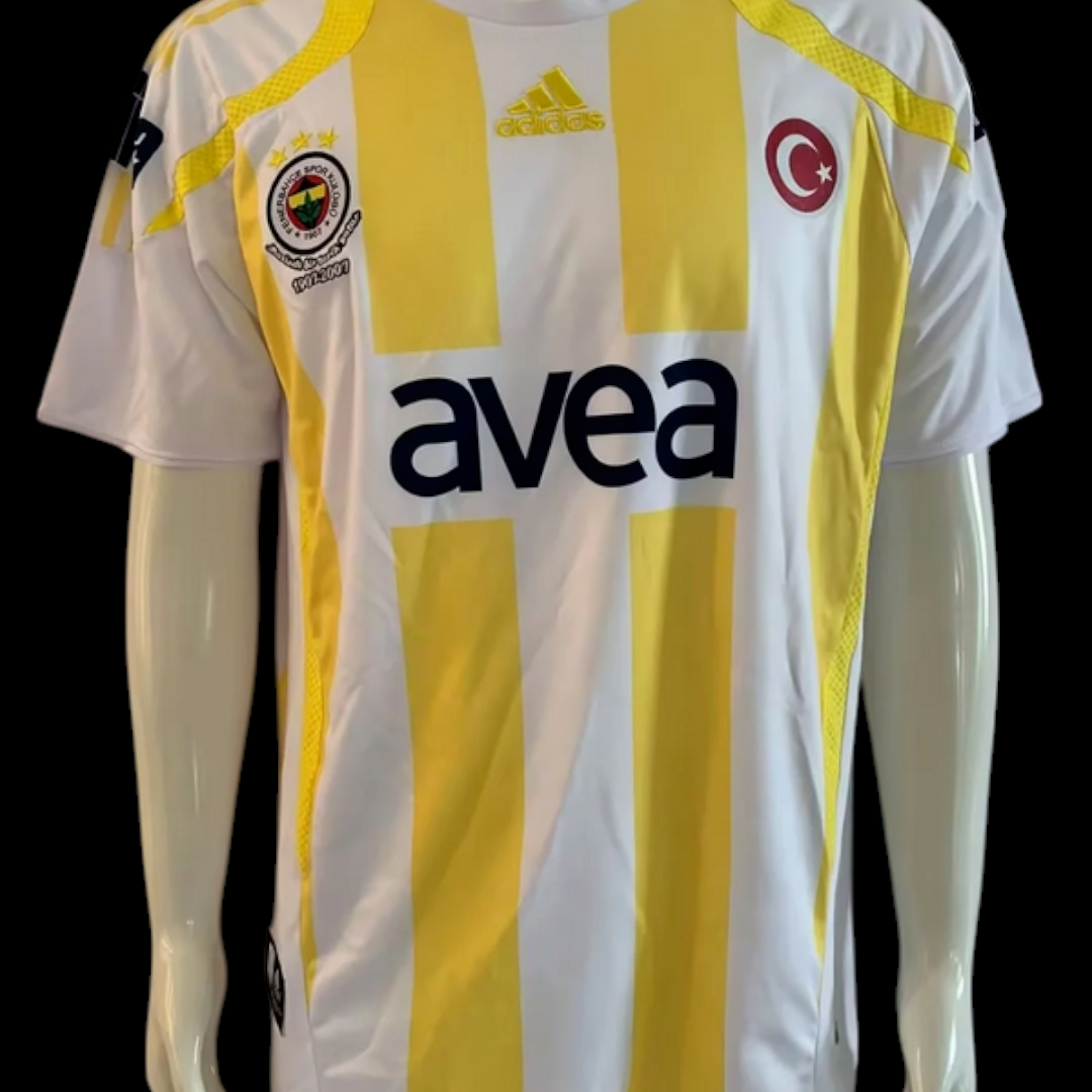 💛⚪ Fenerbahçe 2007/2008 – Maillot Extérieur Retro