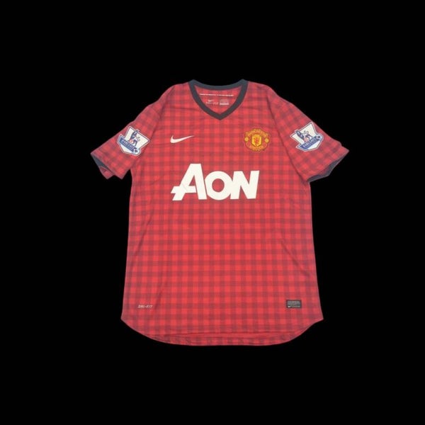 🔴⚫ Maillot domicile Manchester United 2012/2013 – AON x Nike | Dernier titre de Sir Alex