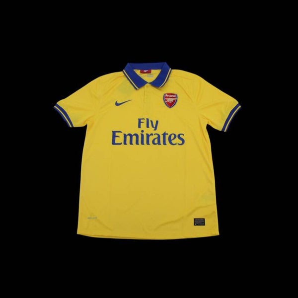 🟡🔵 Maillot extérieur Arsenal 2013/2014 – Fly Emirates