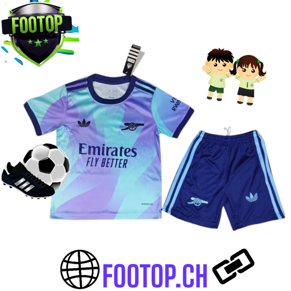 ARSENAL THIRD KIDS KIT 2024-2025