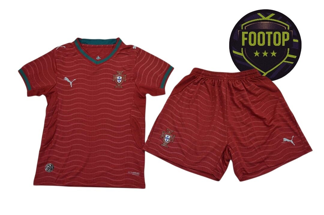 🇵🇹 Portugal Domicile Enfant 2026 – Maillot + Short