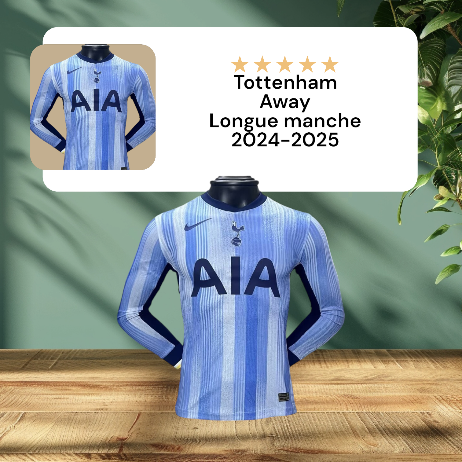 TOTTENHAM AWAY LONGUE MANCHE  2024-2025