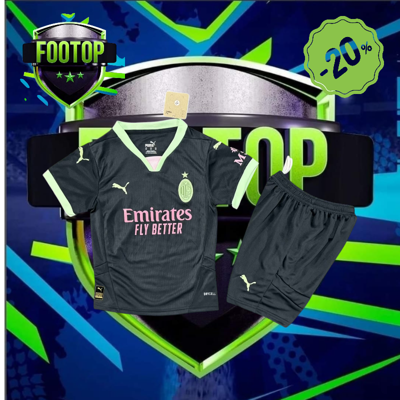 AC MILAN THIRD KIDS KIT 2024-2025