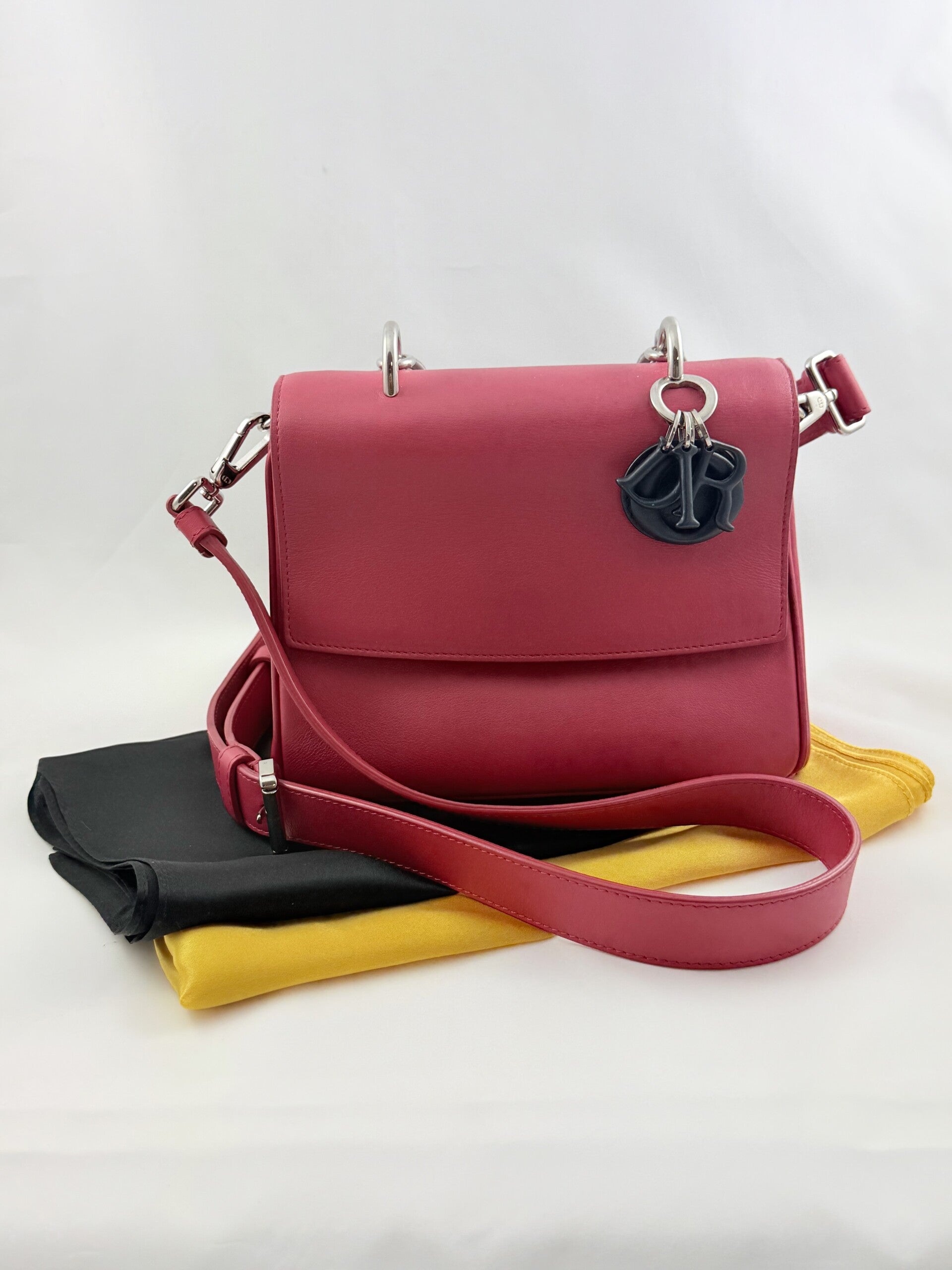 Christian Dior Leather Be Dior Small Flap Red