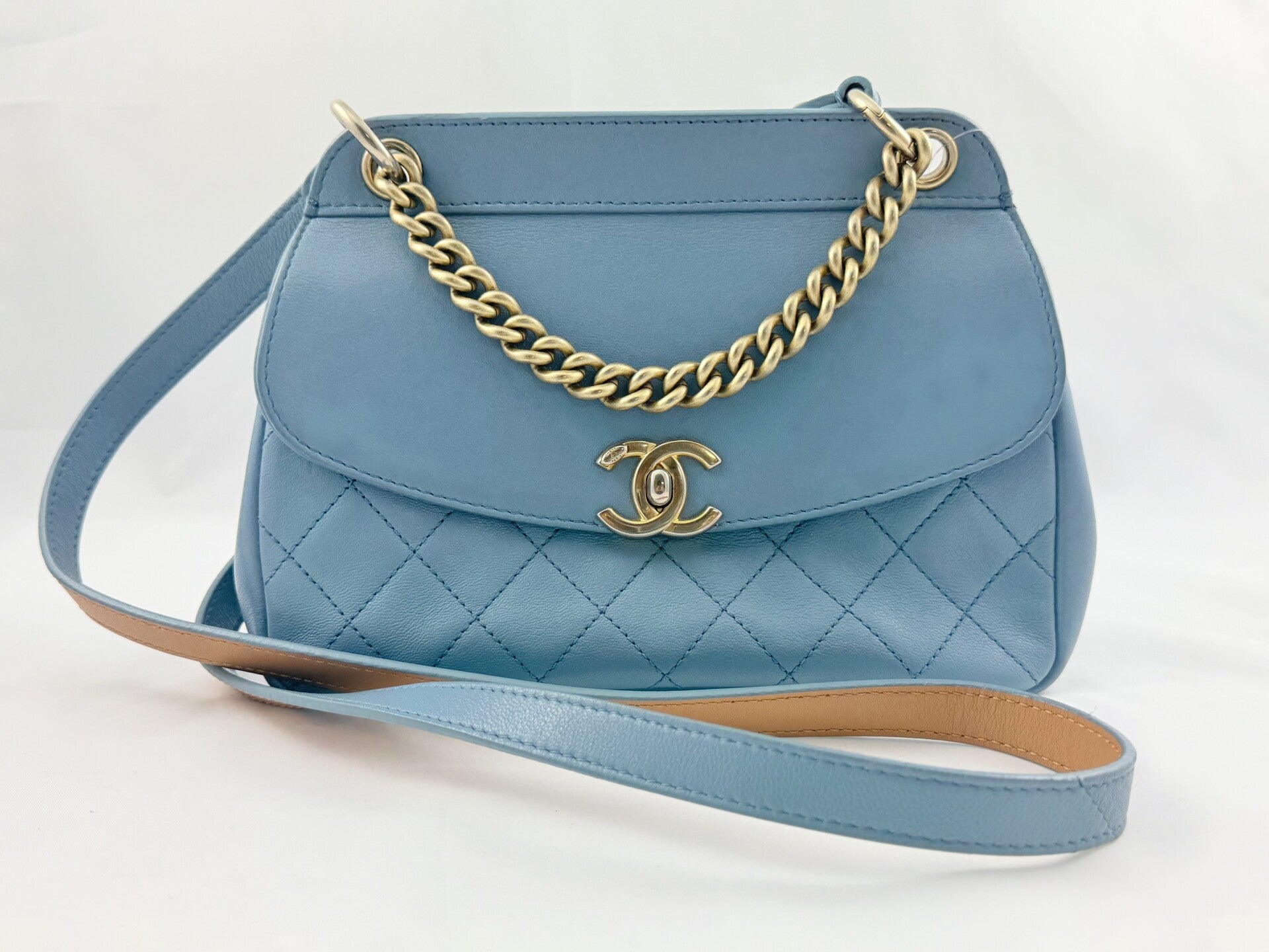 Chanel Calfskin Curve Flap Bag