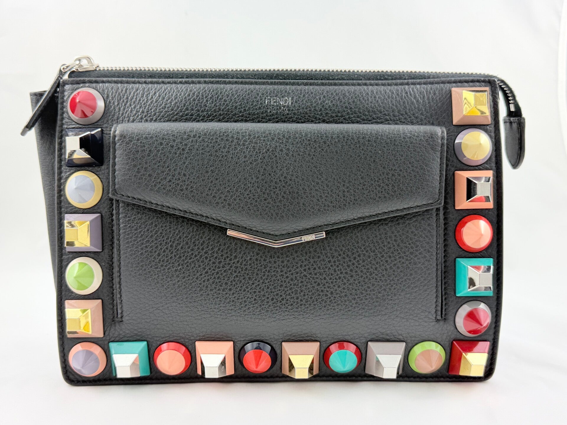 Fendi Mini Toujour Studded Crossbody