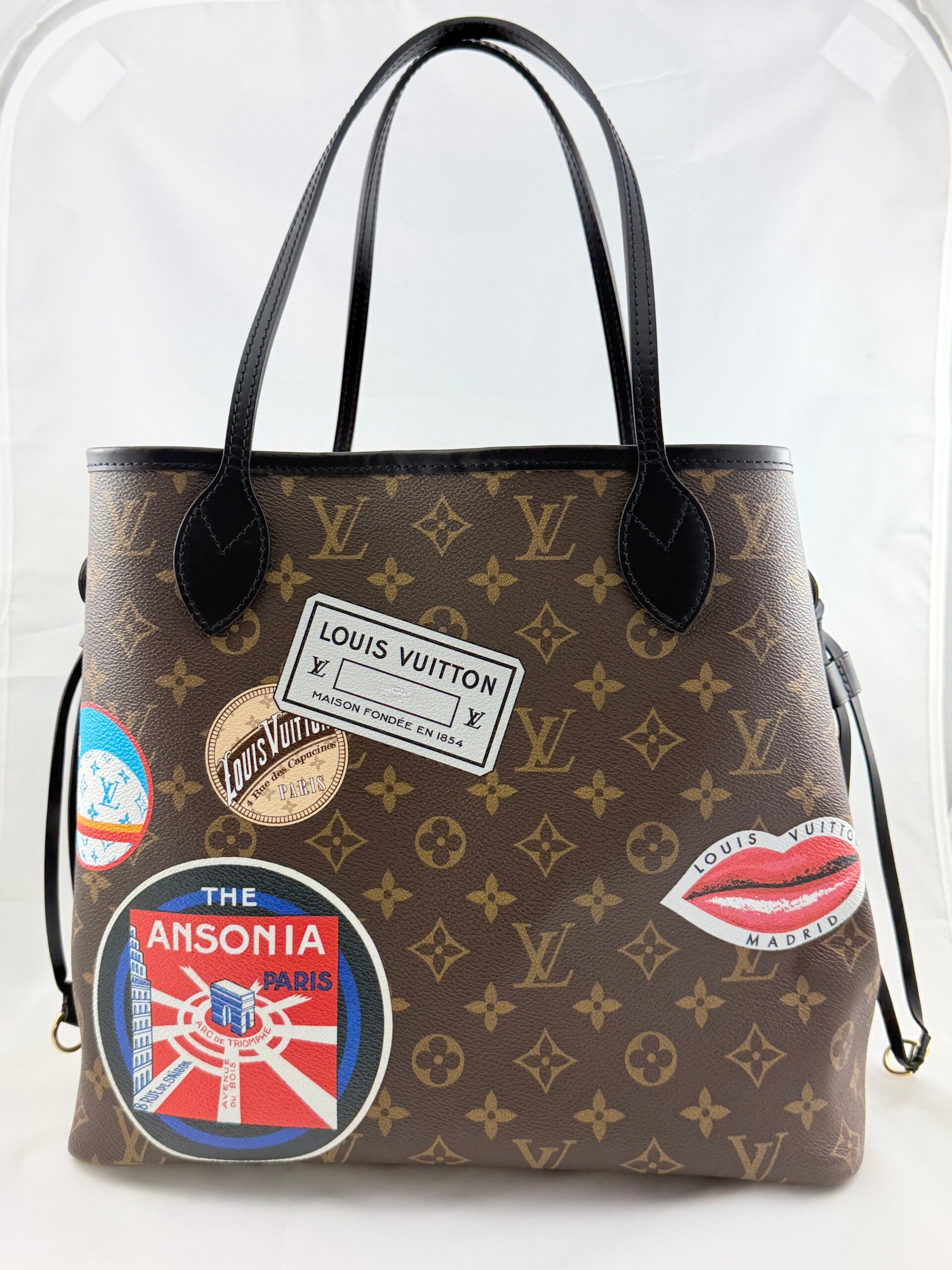 Louis Vuitton Monogram World Tour Flamingo Neverfull MM Tote