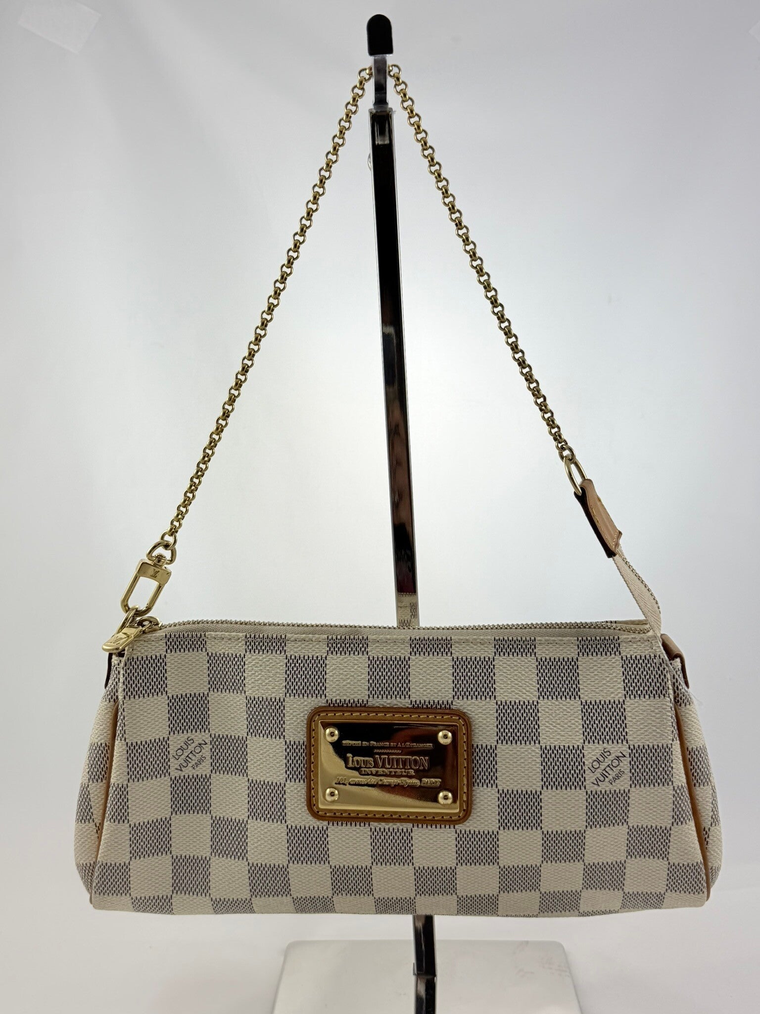 Louis Vuitton Damier Azure Chain Clutch