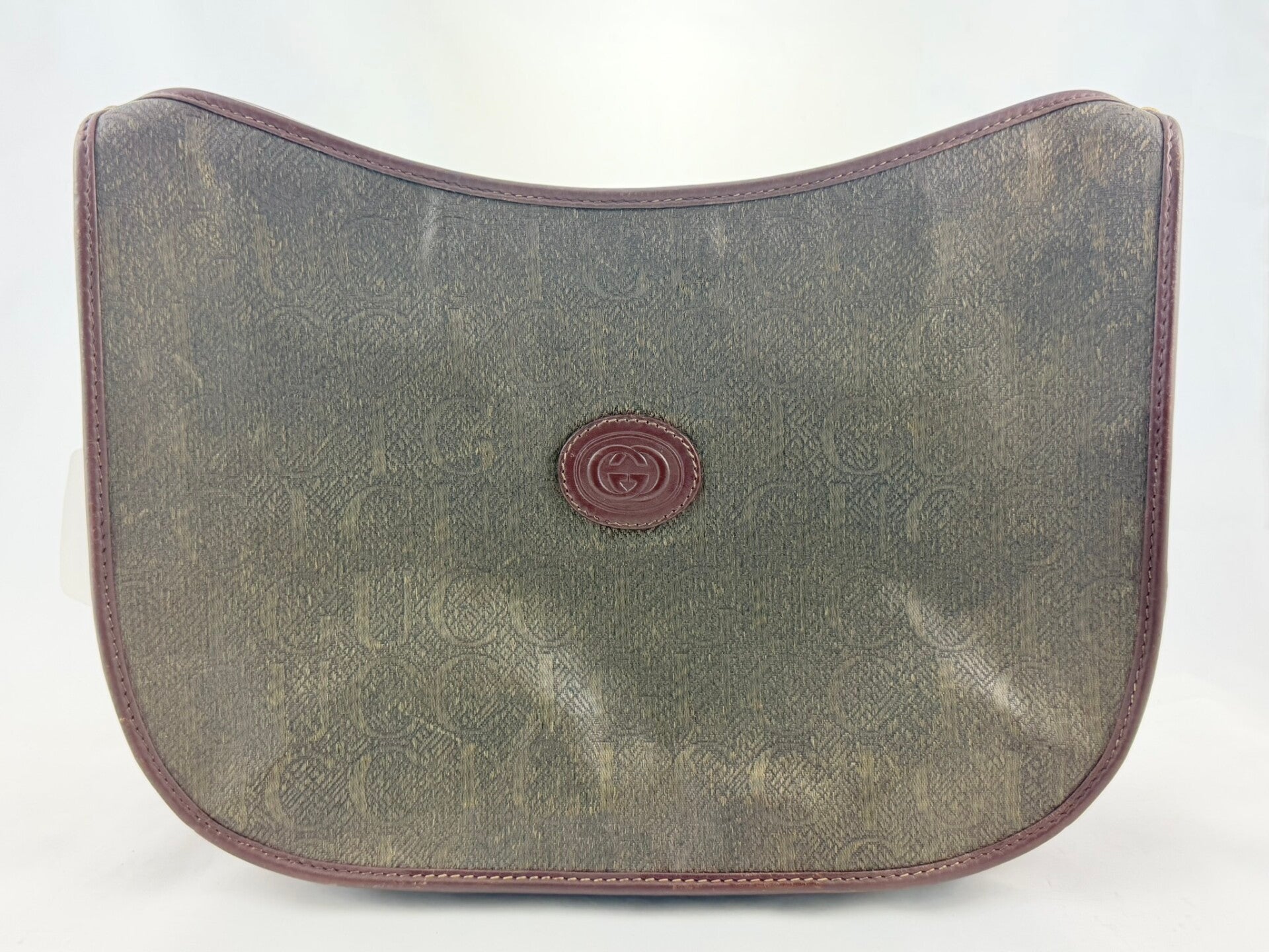 Gucci Vintage Canvas Shoulder Bag