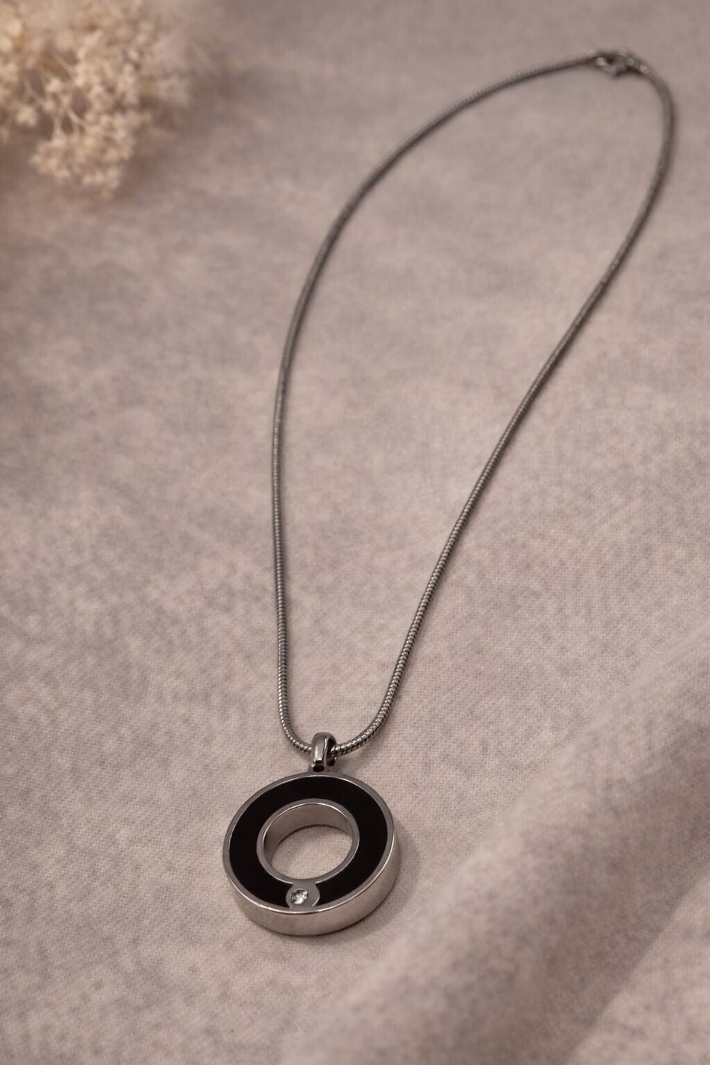 As ketting open ronde zwart