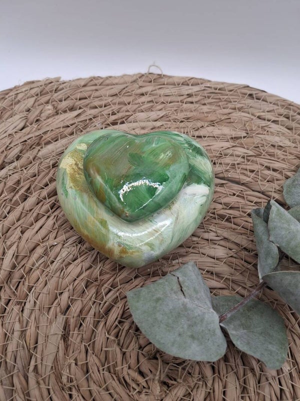 Urn hart groen