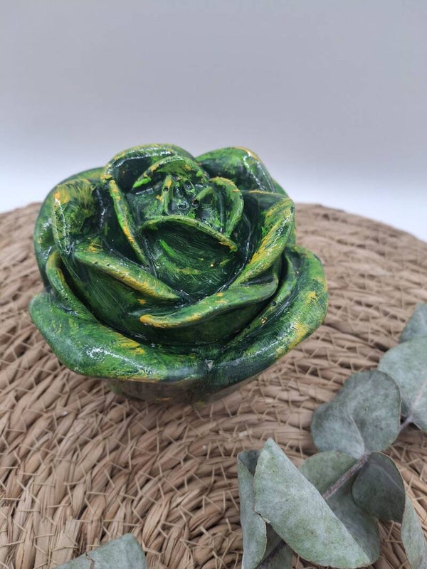 Urn roos groen geel