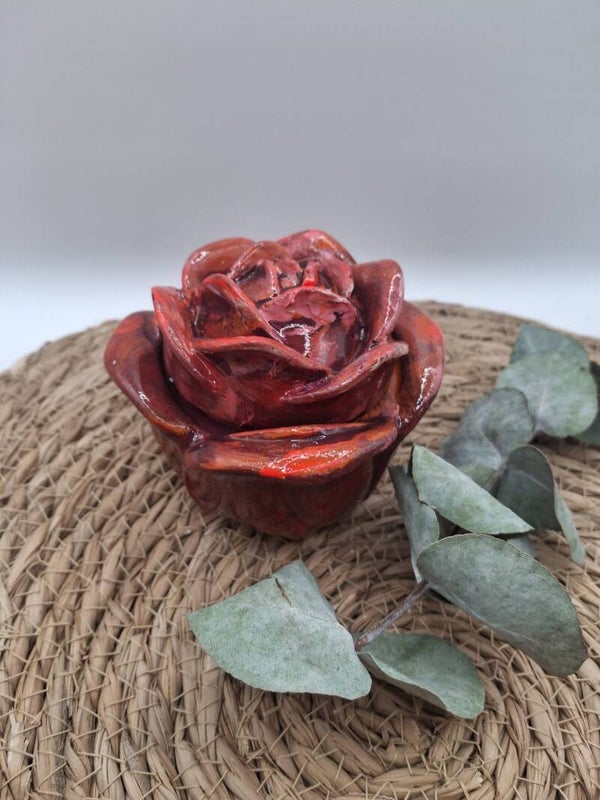 Urn roos rood oranje