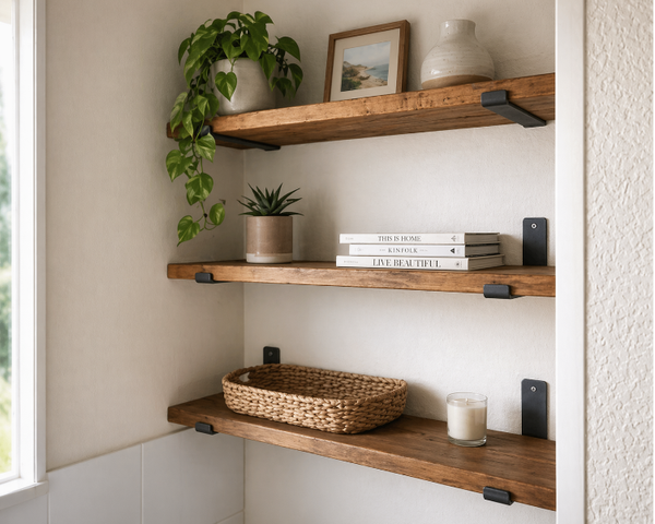 Beautiful Rustic Shelves
