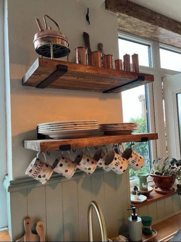 Beautiful Rustic Shelves