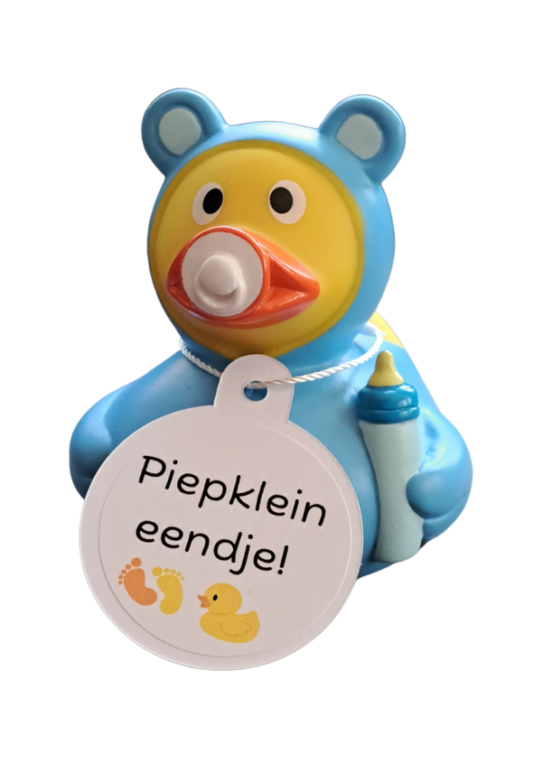 Badeend - Baby blue/pink