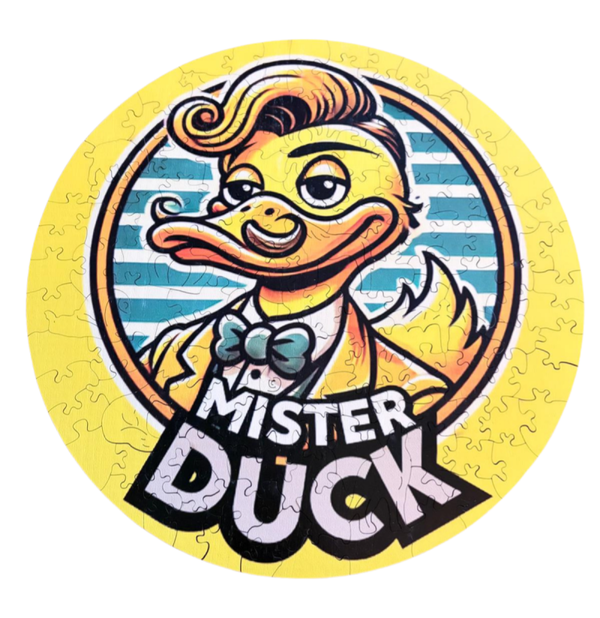 Houten puzzel Mister Duck