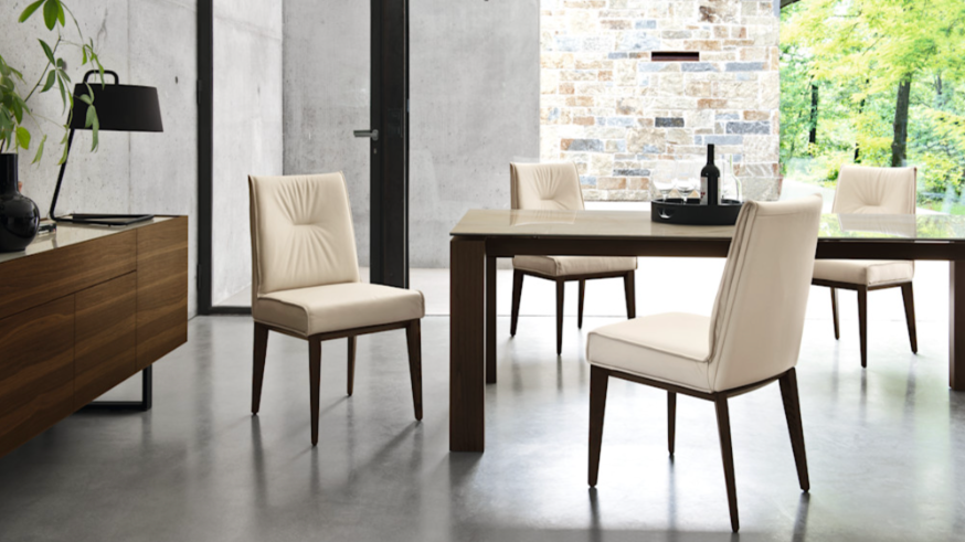 Chaises Calligaris Romy rembourrées