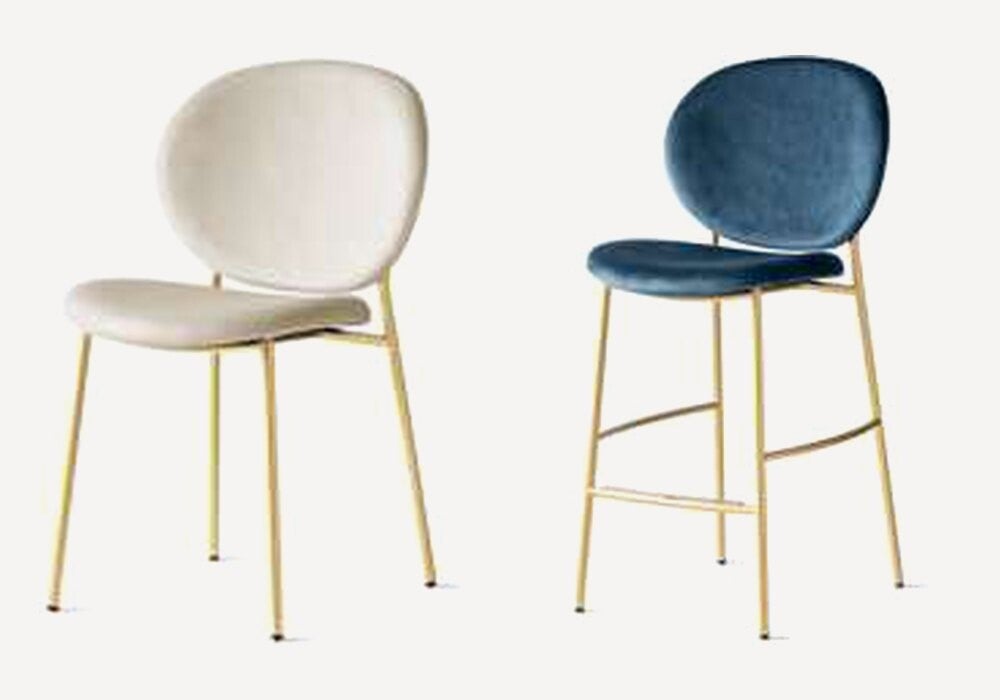 Chaise et tabouret de bar Calligaris Inès