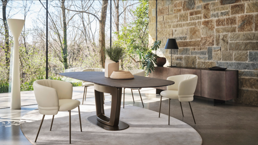 Table ovale à rallonge Calligaris Orbital