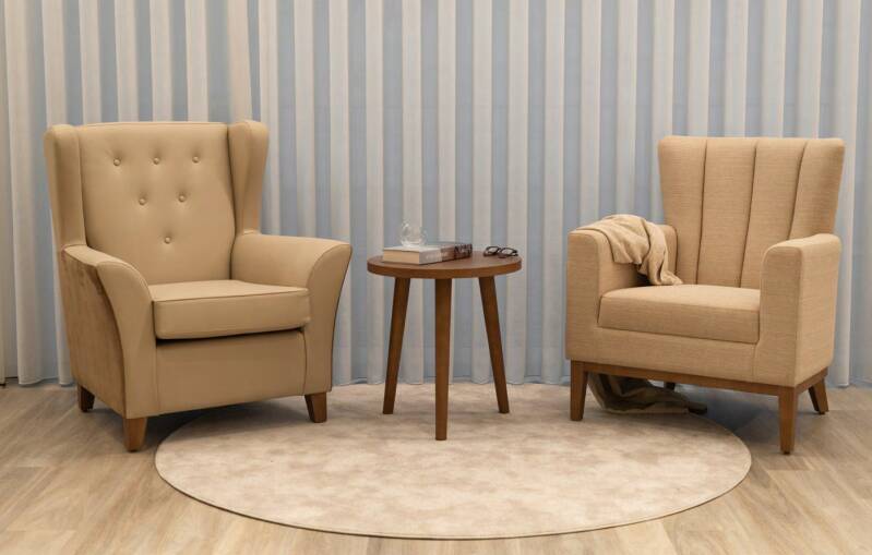 Fauteuils de confort pour chambre d'EHPAD