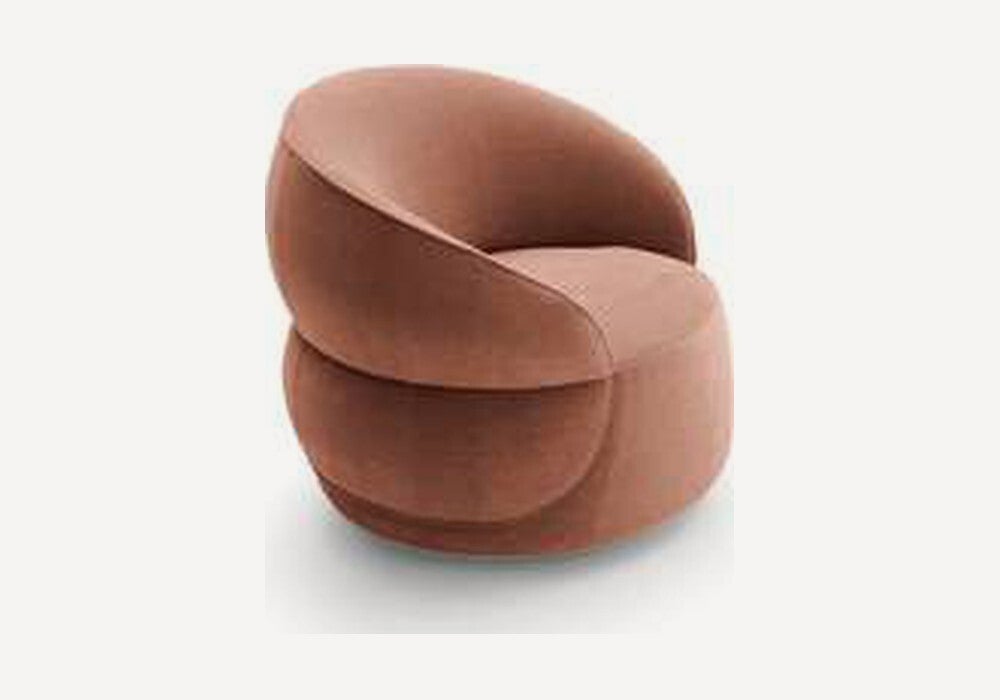 Fauteuil pivotant Ditre Italia Clip en velours