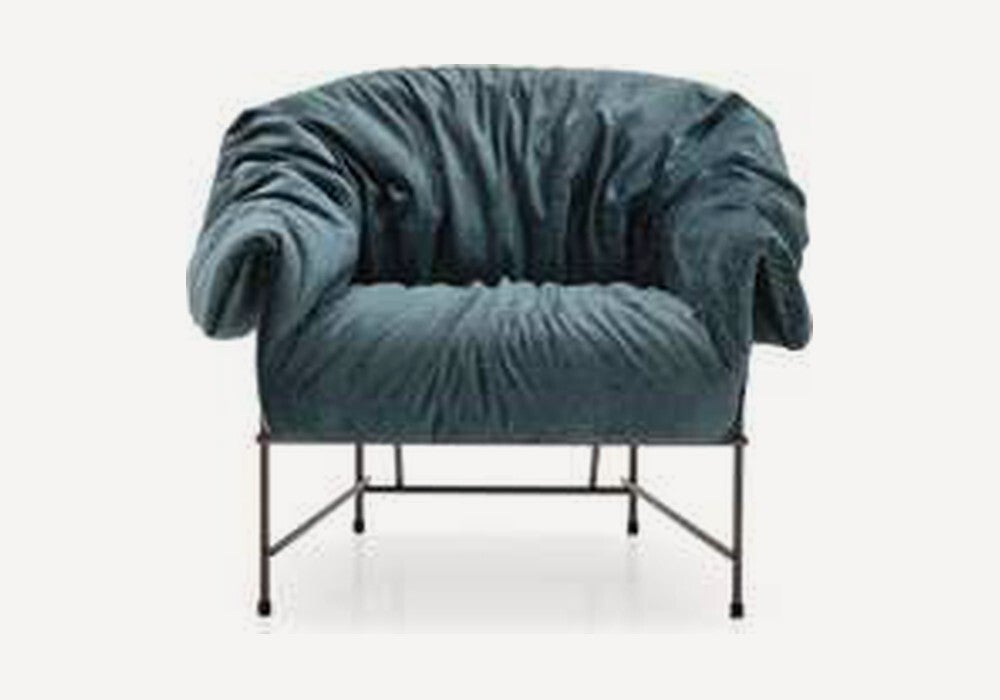 Fauteuil lounge Ditre Italia Octavia drapé
