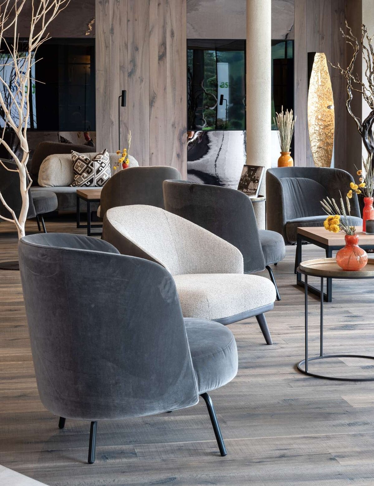Fauteuils Ditre Italia Lucia dans le lounge d'un hôtel