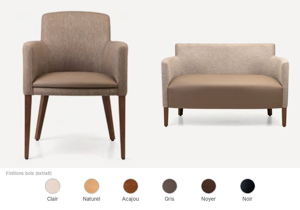 Fauteuil et canapé Fenabel Petra pour salon d'hôtel
