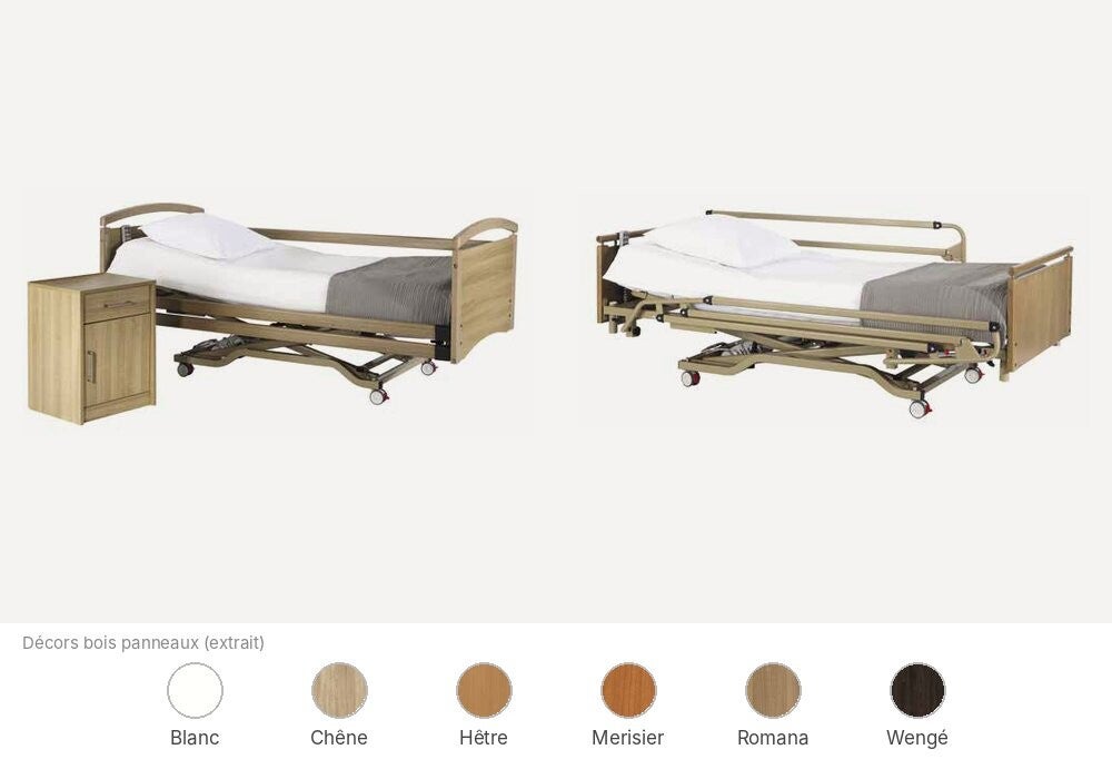 Lit médicalisé ultra-bas HMS-VILGO Euro 1600 pour résidents Alzheimer