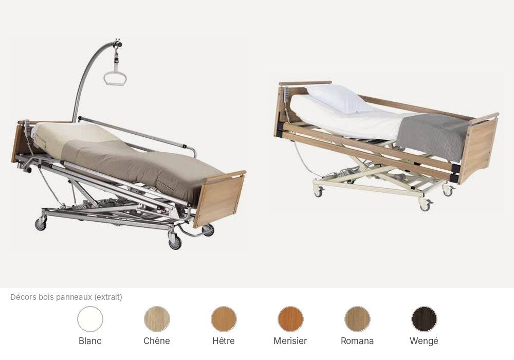 Lit médicalisé HMS-VILGO Euro 3502 avec fonction proclive pour EHPAD