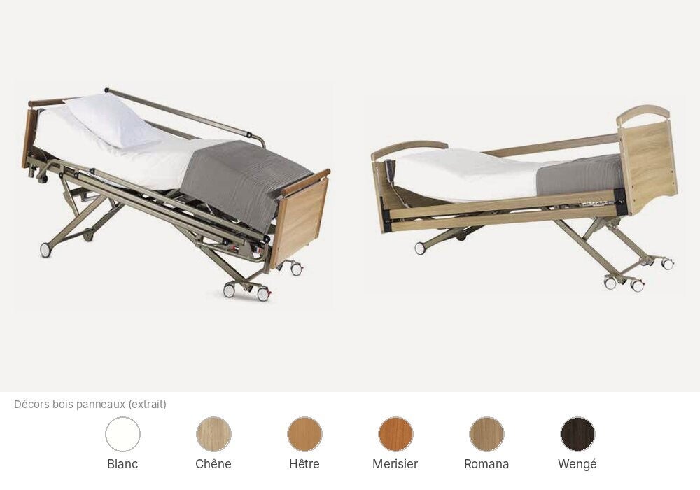 Lit médicalisé HMS-VILGO Euro 5202 proclive et déclive ultra-bas